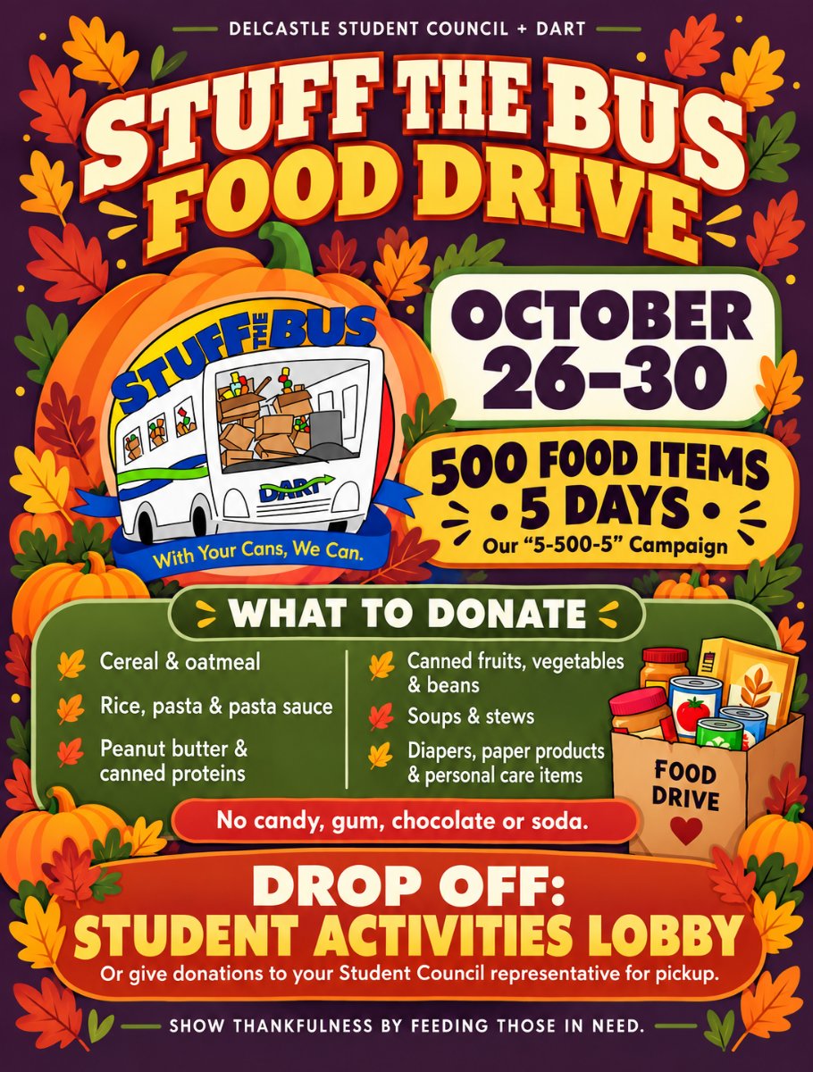 Food Drive presented by Student Council